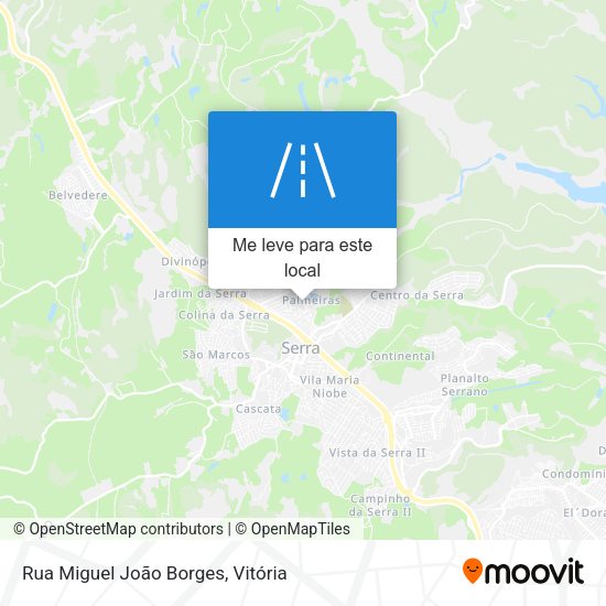 Rua Miguel João Borges mapa