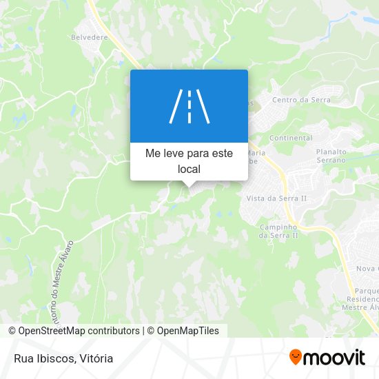 Rua Ibiscos mapa