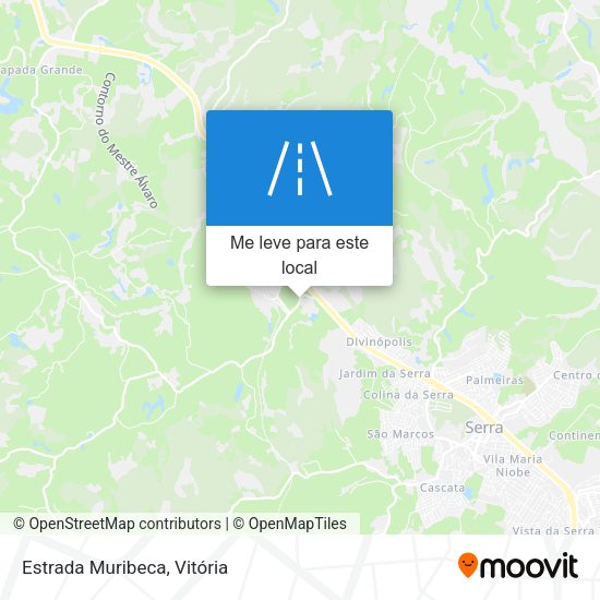 Estrada Muribeca mapa