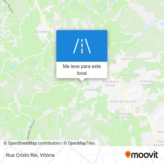 Rua Cristo Rei mapa