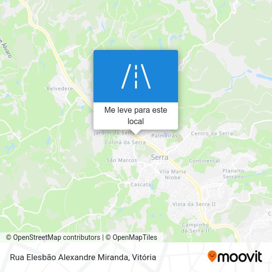 Rua Elesbão Alexandre Miranda mapa