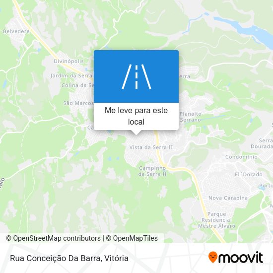 Rua Conceição Da Barra mapa