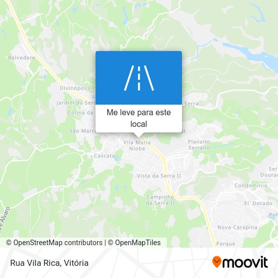 Rua Vila Rica mapa