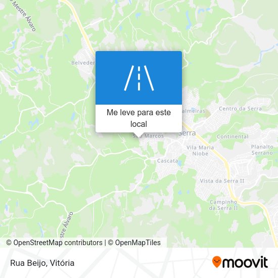 Rua Beijo mapa