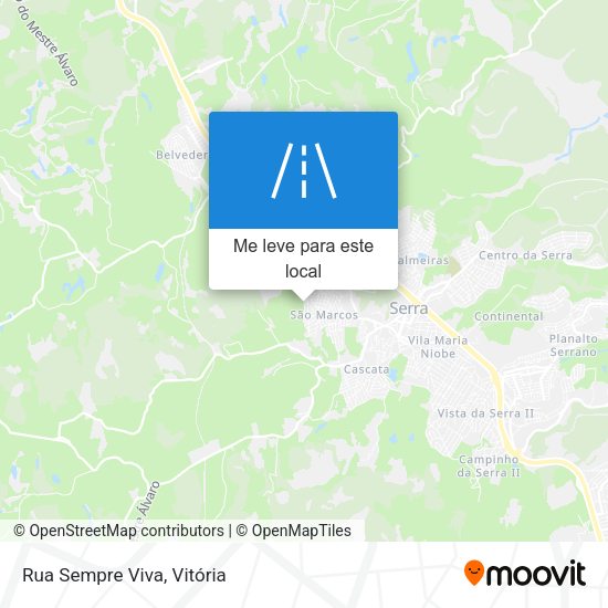 Rua Sempre Viva mapa