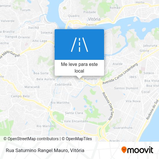 Rua Saturnino Rangel Mauro mapa