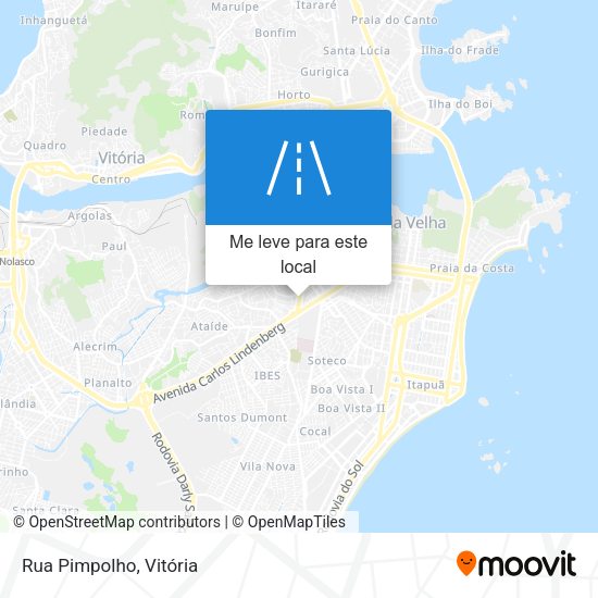 Rua Pimpolho mapa