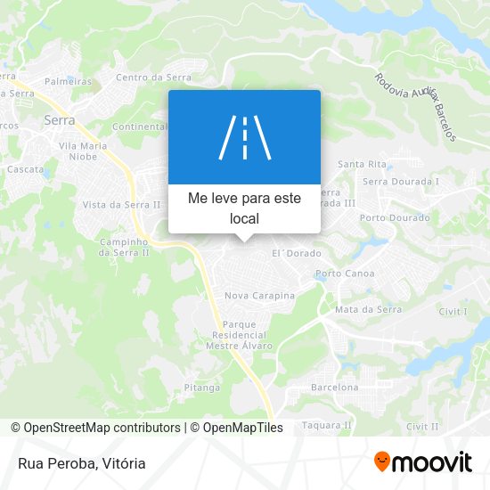Rua Peroba mapa