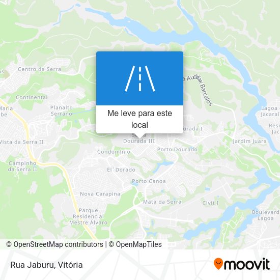 Rua Jaburu mapa