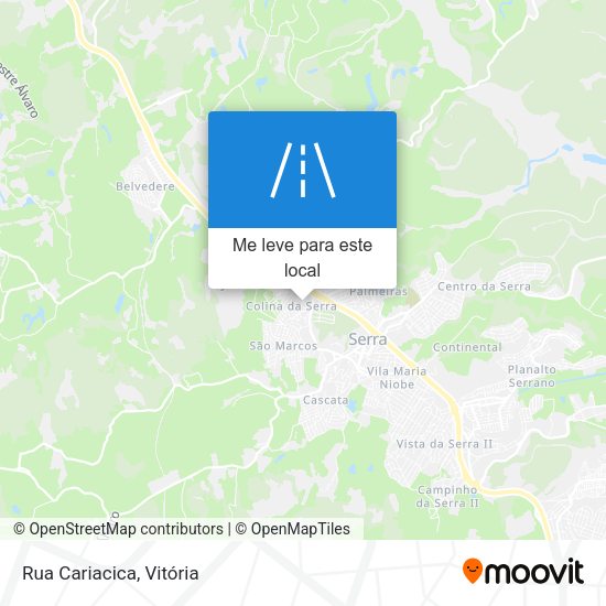 Rua Cariacica mapa