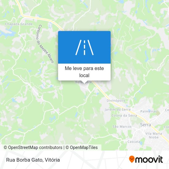 Rua Borba Gato mapa
