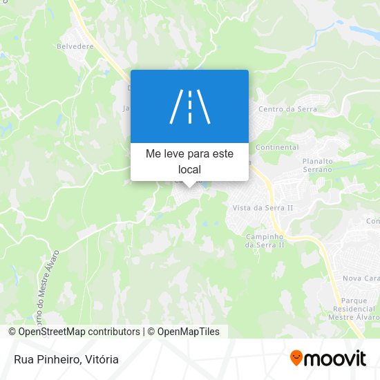 Rua Pinheiro mapa