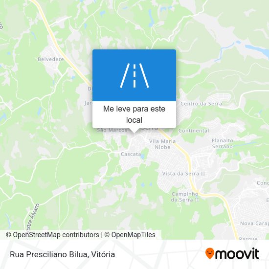 Rua Presciliano Bilua mapa