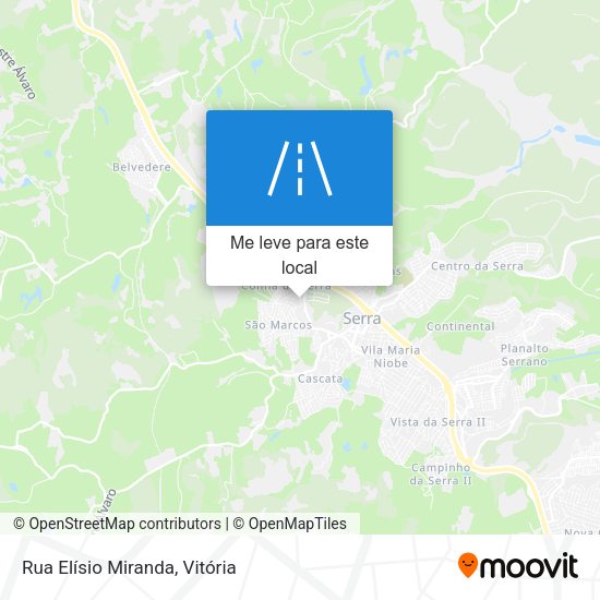 Rua Elísio Miranda mapa