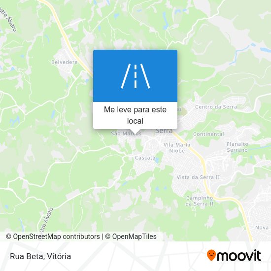 Rua Beta mapa