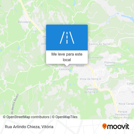 Rua Arlindo Chieza mapa
