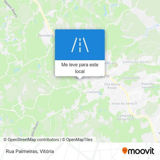 Rua Palmeiras mapa