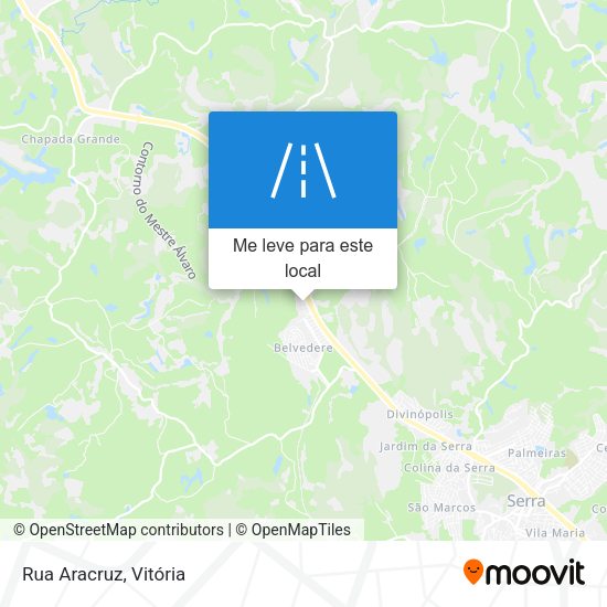 Rua Aracruz mapa