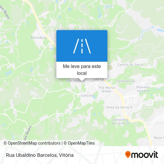 Rua Ubaldino Barcelos mapa