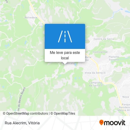 Rua Alecrim mapa