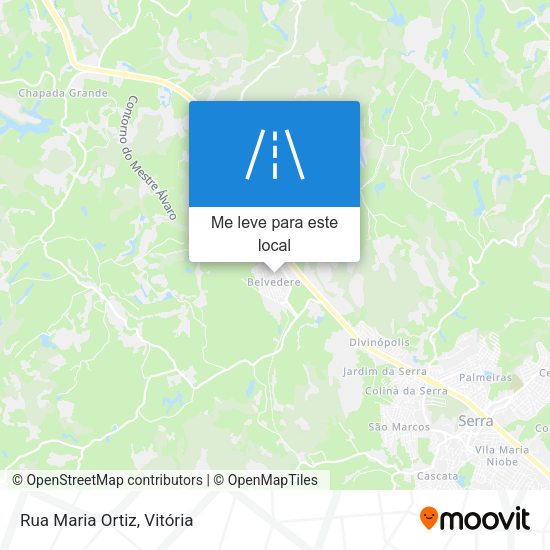 Rua Maria Ortiz mapa