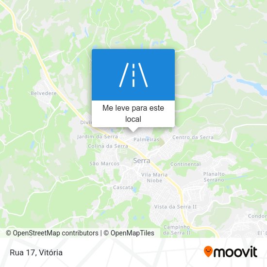 Rua 17 mapa
