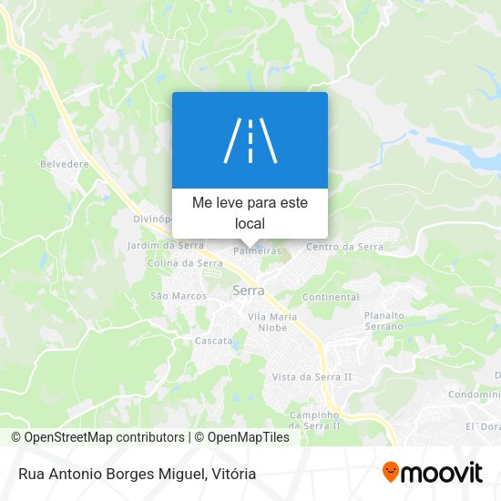 Rua Antonio Borges Miguel mapa