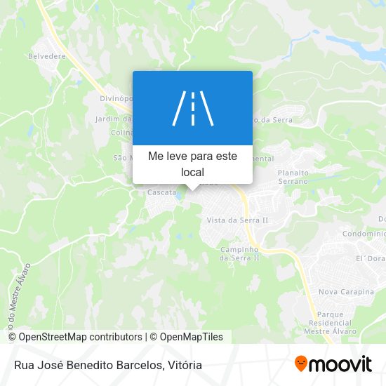 Rua José Benedito Barcelos mapa