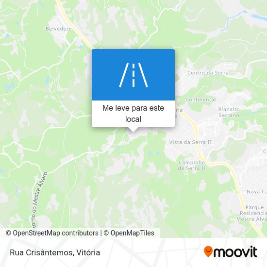 Rua Crisântemos mapa