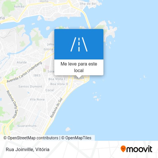 Rua Joinville mapa