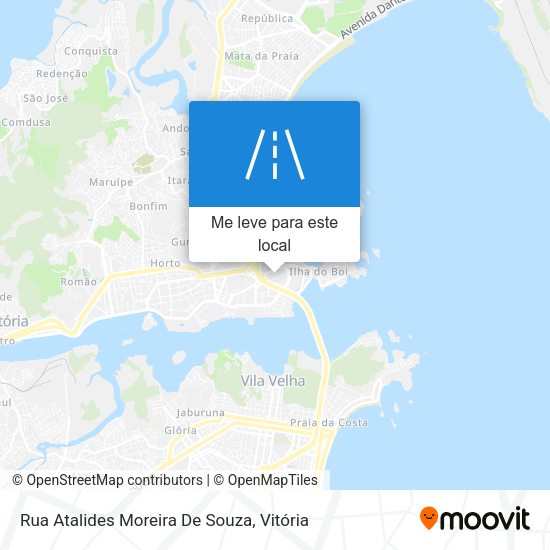 Rua Atalides Moreira De Souza mapa