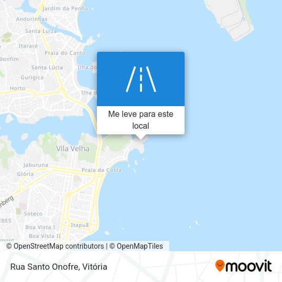 Rua Santo Onofre mapa