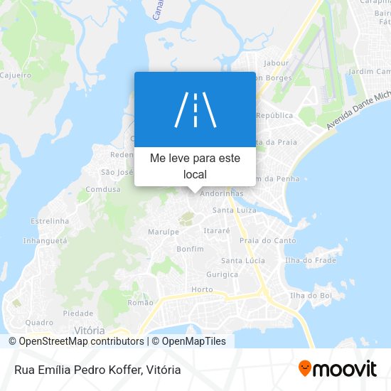 Rua Emília Pedro Koffer mapa