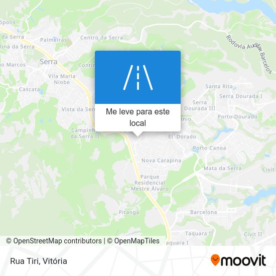 Rua Tiri mapa
