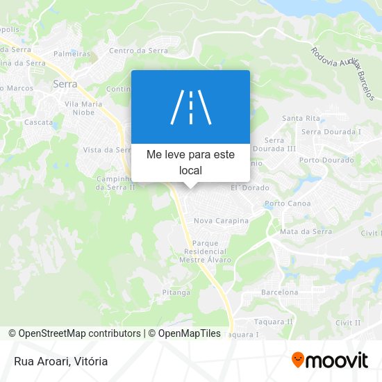 Rua Aroari mapa