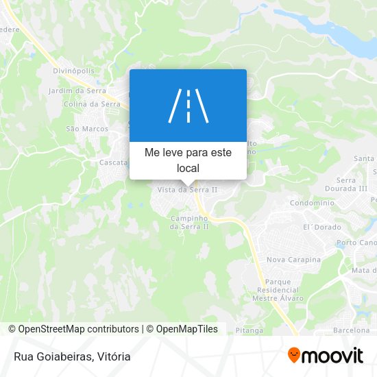 Rua Goiabeiras mapa