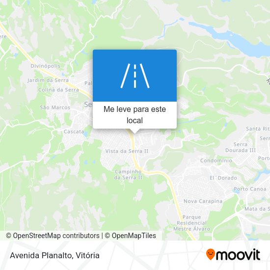 Avenida Planalto mapa