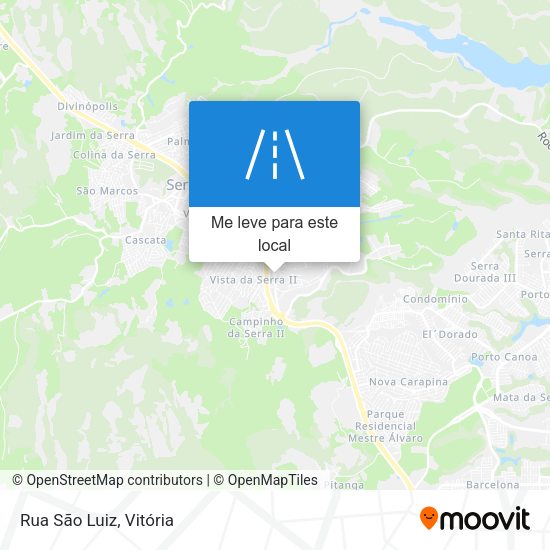 Rua São Luiz mapa