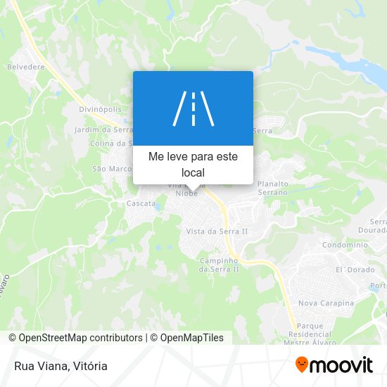 Rua Viana mapa