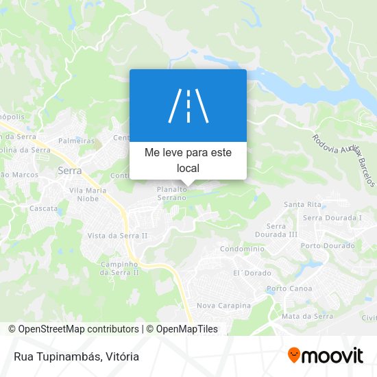 Rua Tupinambás mapa