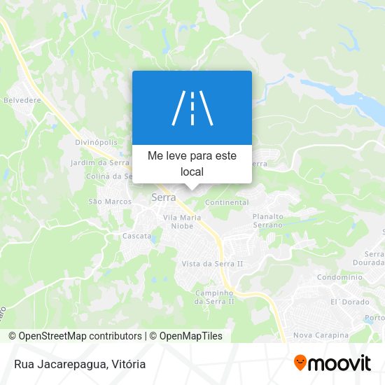 Rua Jacarepagua mapa