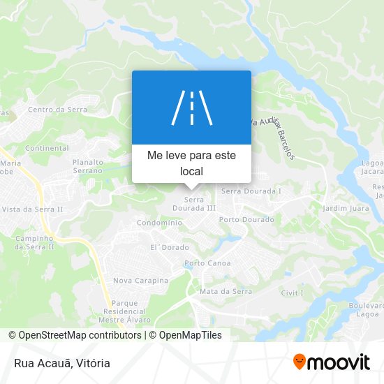 Rua Acauã mapa