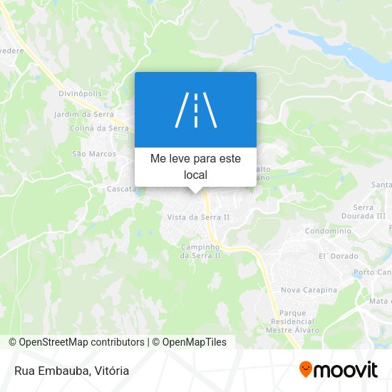 Rua Embauba mapa