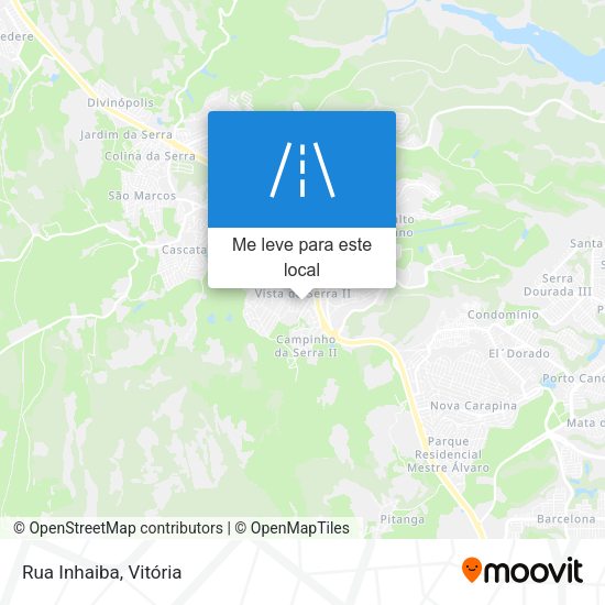Rua Inhaiba mapa
