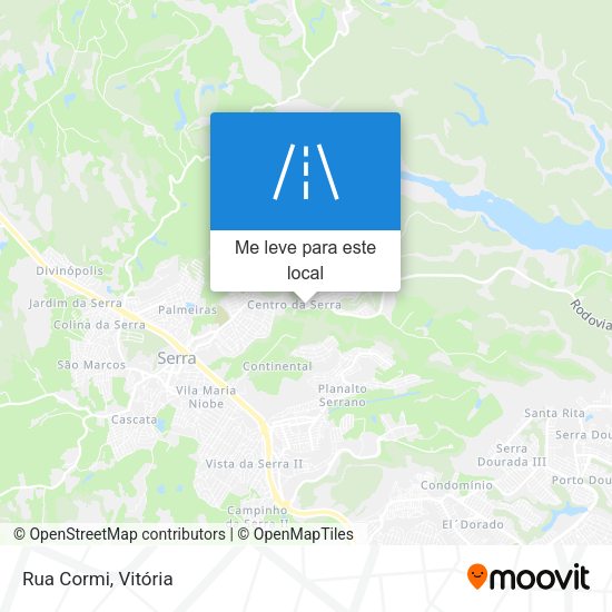 Rua Cormi mapa