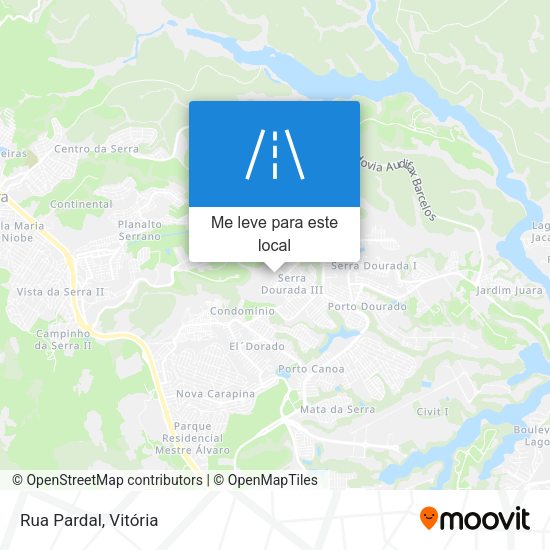 Rua Pardal mapa