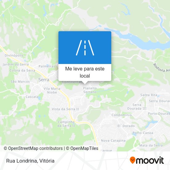 Rua Londrina mapa