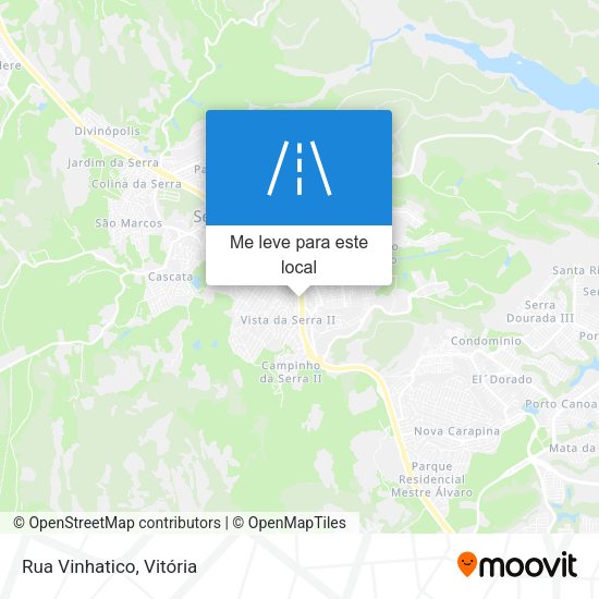 Rua Vinhatico mapa