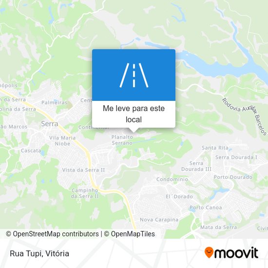 Rua Tupi mapa
