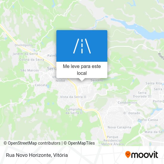 Rua Novo Horizonte mapa